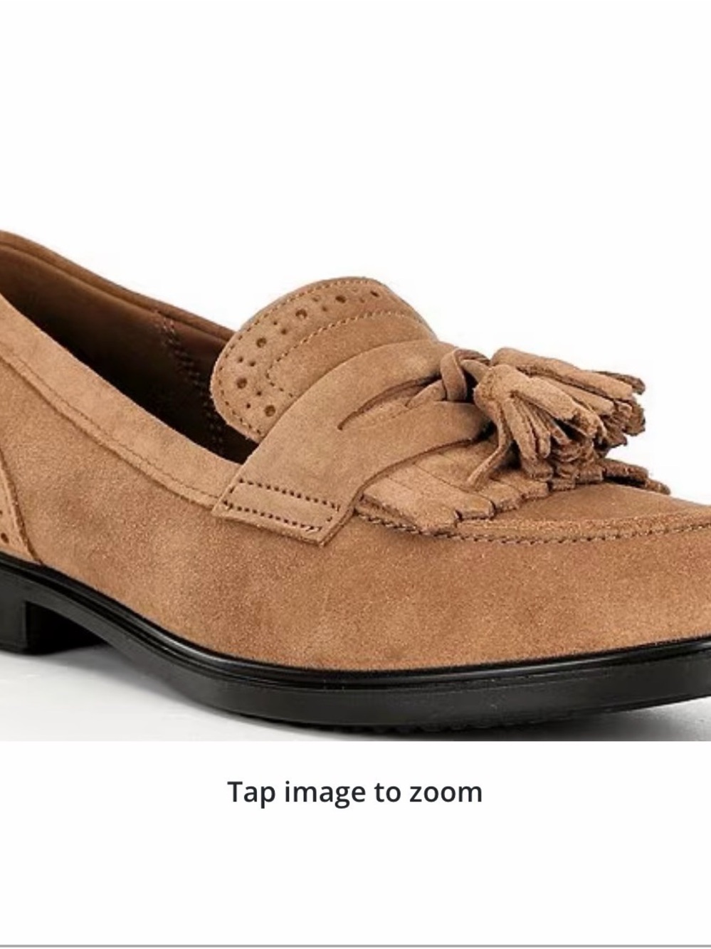 Ecco Women's Brown Suede Slip-On Loafers New size 38